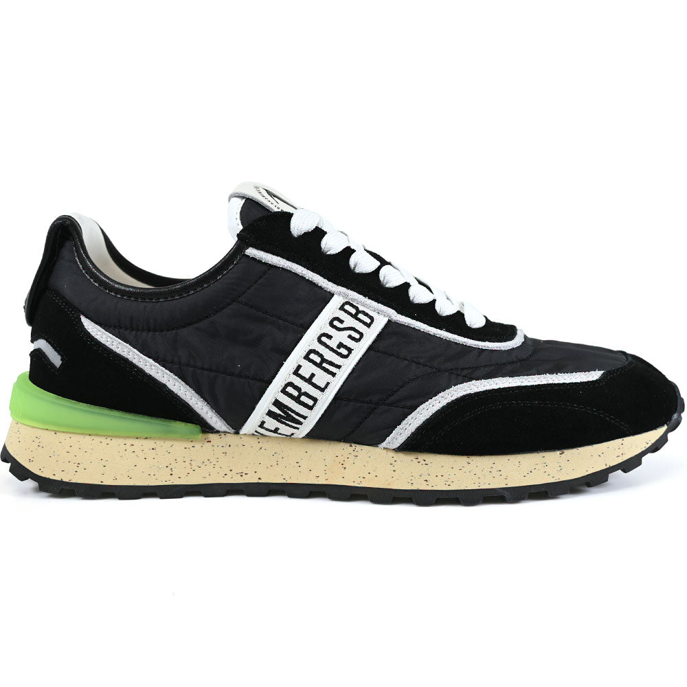 Bikkembergs Ignite Fabric & Suede Sneaker Black