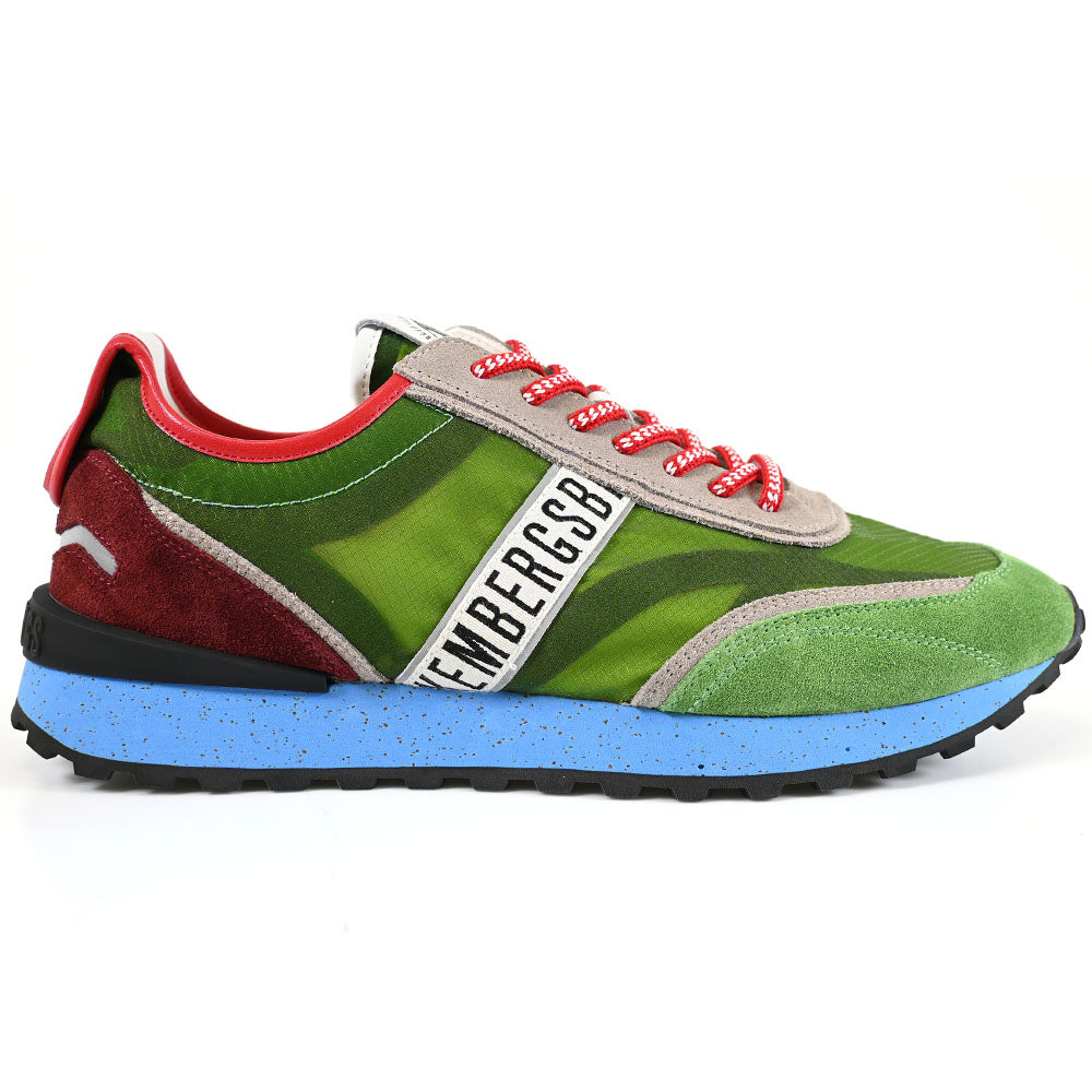 Bikkembergs Ignite Fabric / Suede / Leather Sneaker Leaf