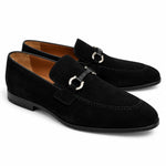 View product image 1: Corrente P0010 Doral Suede Buckle Loafer Black