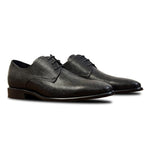 Calzoleria Toscana Budrio Saffiano Leather Lace-Up Black