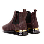 Vinci Leather The Panther Leather Chelsea Boot Burgundy