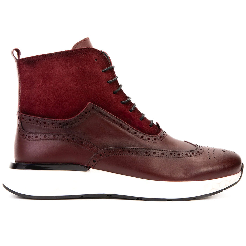 Vinci Leather The Regent Wingtip Boot Burgundy