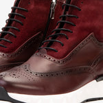 Vinci Leather The Regent Wingtip Boot Burgundy