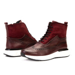 Vinci Leather The Regent Wingtip Boot Burgundy