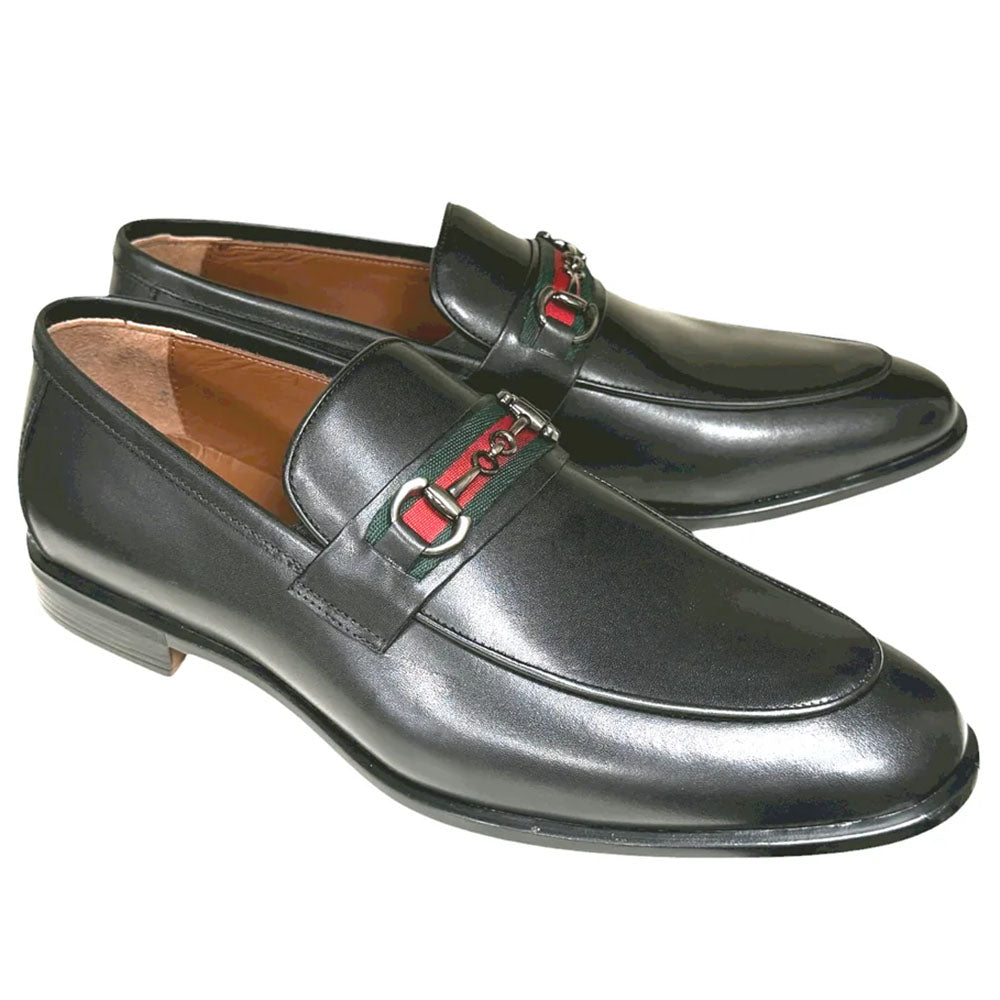 Corrente P0014 Borris Buckle Loafer Black