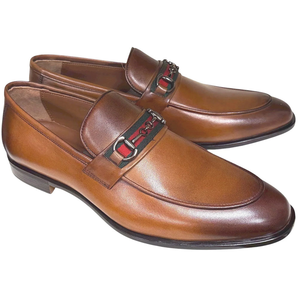Corrente P0016 Borris Buckle Loafer Tan