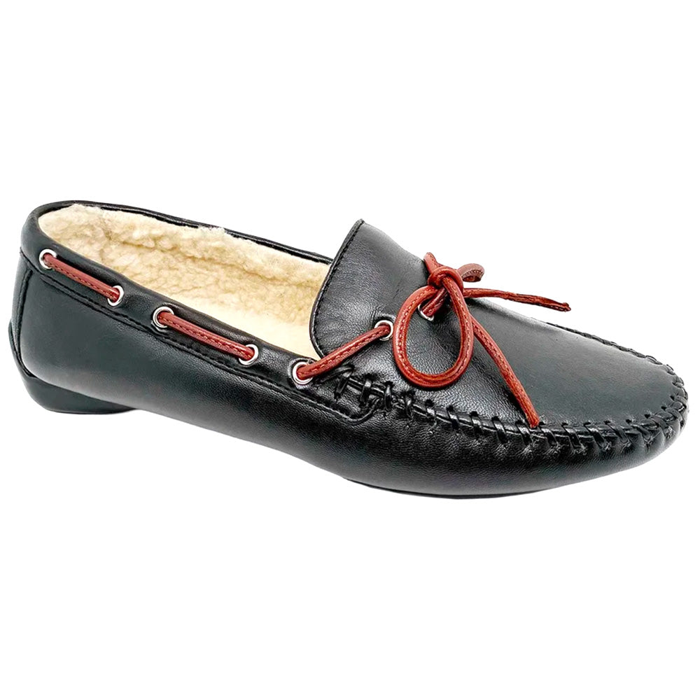 Robert Zur Women's Bowie Plush True Glove Driving Shoes Black