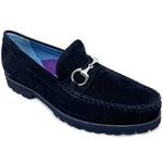 Robert Zur Brixton Suede Bit Loafers Black
