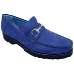 Robert Zur Brixton Suede Bit Loafers Royal Blue