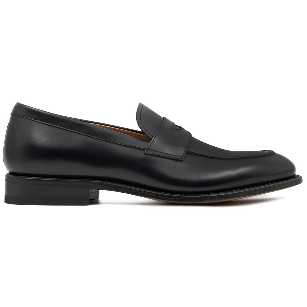 Il Gergo Burlington Shiny Leather Penny Loafer Black