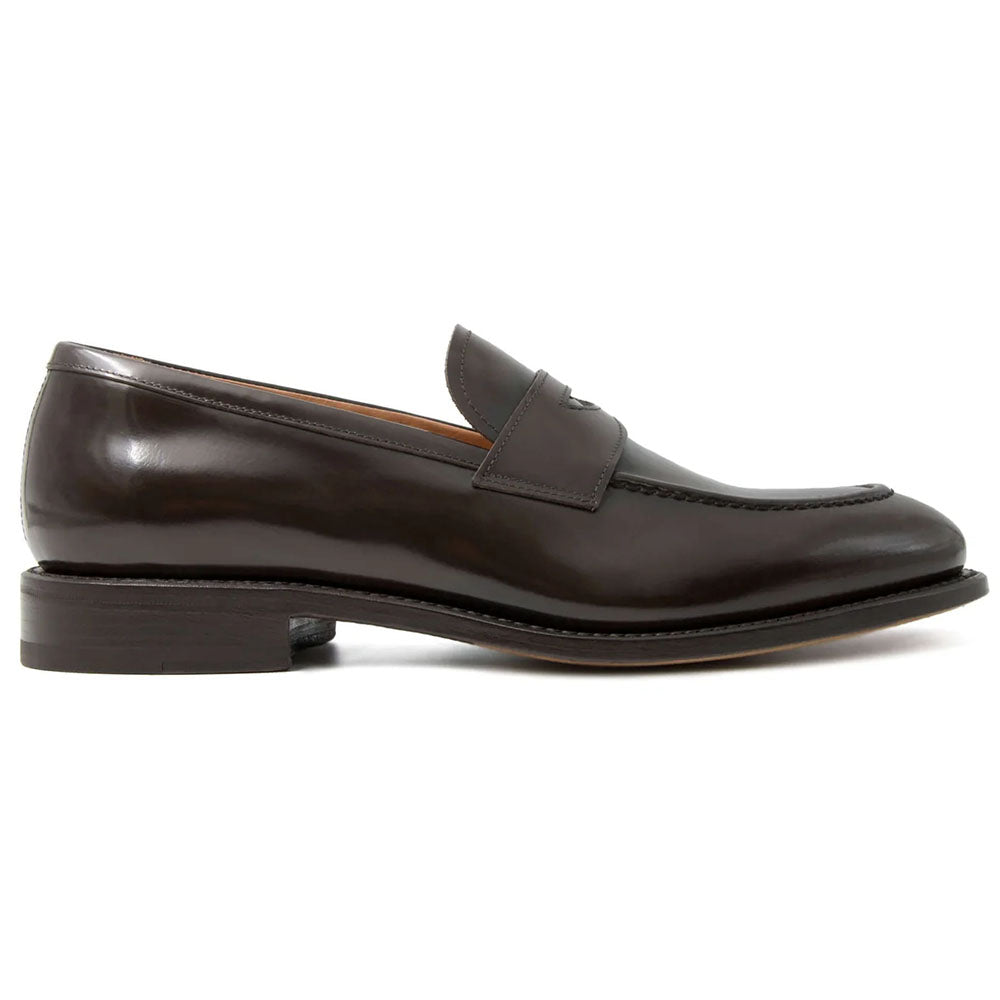 Il Gergo Burlington Shiny Leather Penny Loafer Coffee