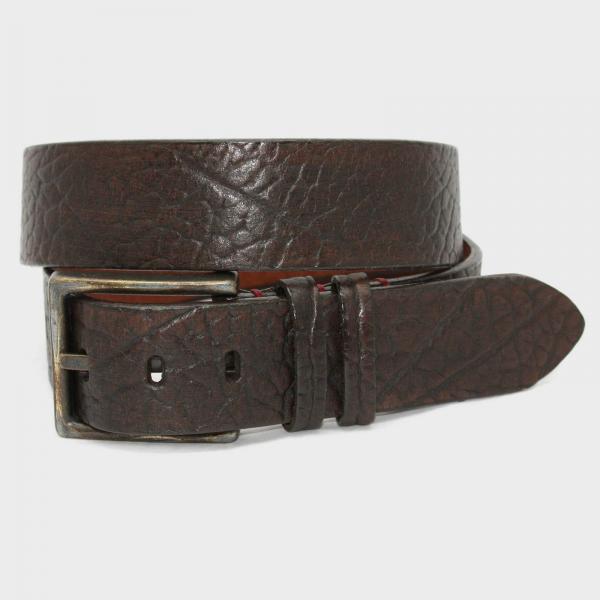 Torino Leather Burnished Italian Tumbled - Brown