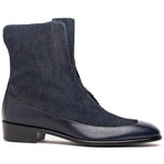 Corrente C202-3273 Python & Leather Boots Navy