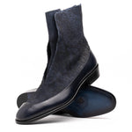Corrente C202-3273 Python & Leather Boots Navy