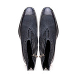 Corrente C202-3273 Python & Leather Boots Navy
