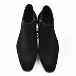 Corrente C2041-5361 Suede Side Zipper Boots Black