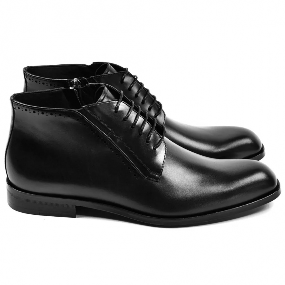 Corrente C2042-5220 Side Zipper Chukka Boot Black