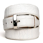 Calzoleria Toscana 7981 Nile Crocodile Belt White