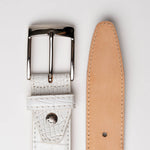 Calzoleria Toscana 7981 Nile Crocodile Belt White
