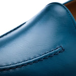 Superglamourous Capri Guanto Leather Loafers Avio
