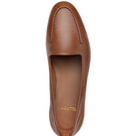 Superglamourous Capri Guanto Leather Loafers Cognac
