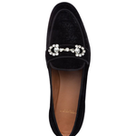 Superglamourous Chakra Velvet Slippers Black
