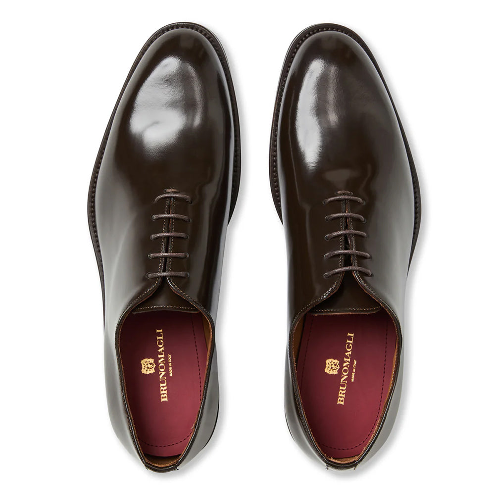 Bruno Magli Claudio Balmoral Leather Oxford Brown