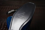 Los Altos Caiman & Lizard Bit Loafers Navy Blue