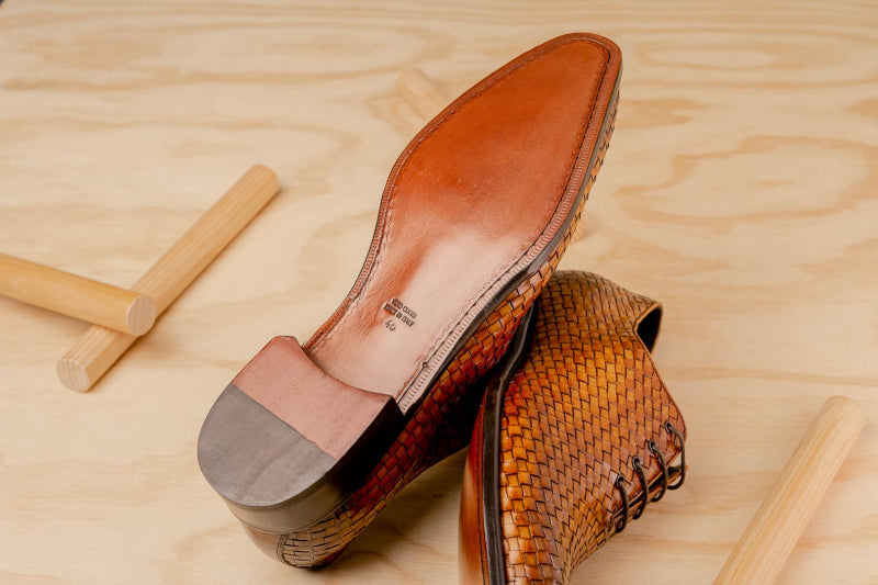 Calzoleria Toscana 5373 Woven Oxfords Chestnut