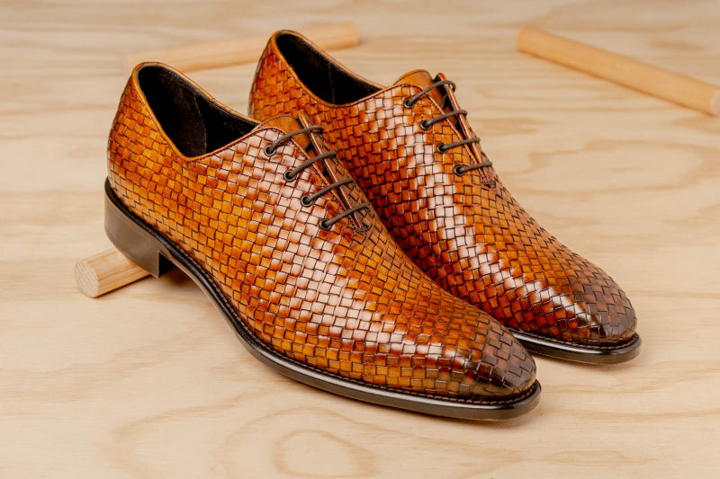 Calzoleria Toscana 5373 Woven Oxfords Chestnut