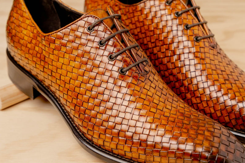 Calzoleria Toscana 5373 Woven Oxfords Chestnut