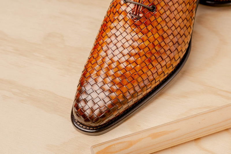 Calzoleria Toscana 5373 Woven Oxfords Chestnut