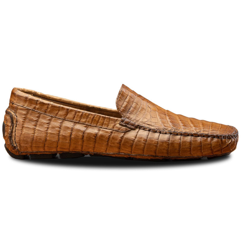 Calzoleria Toscana 4551 Crocodile Driving Shoes Cerris