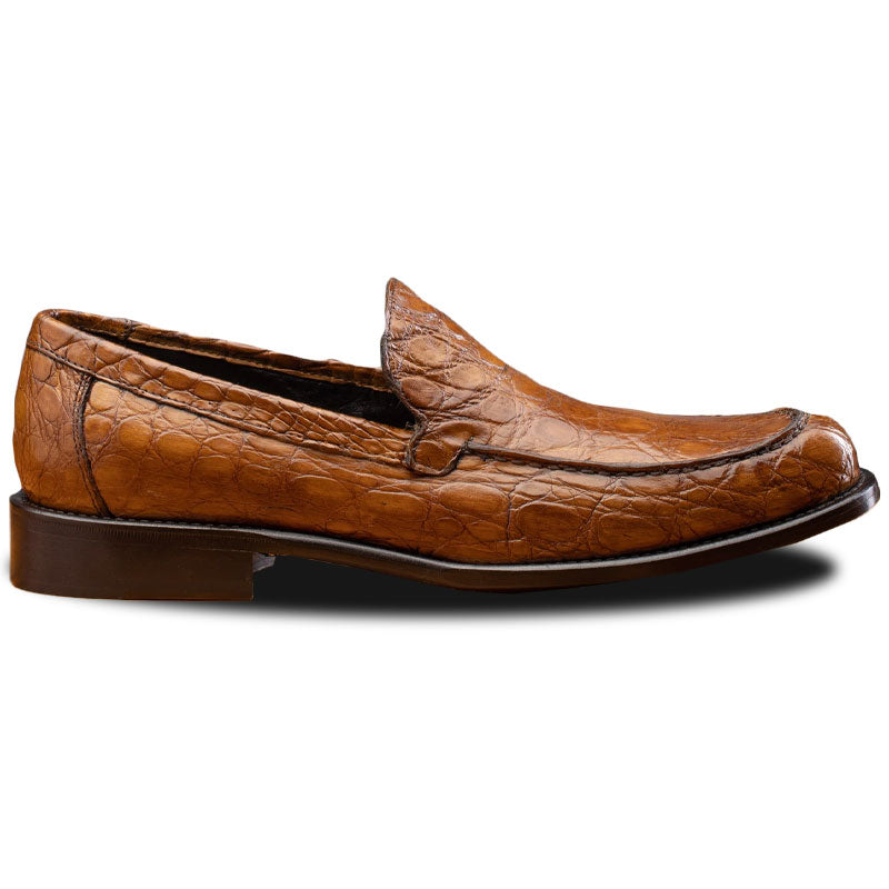 Calzoleria Toscana 5034 Crocodile Loafers Mahogany
