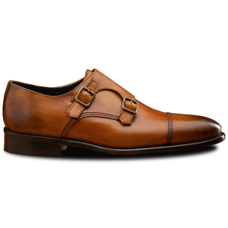 Calzoleria Toscana 6582 Monk Strap Shoes Dark Caramel