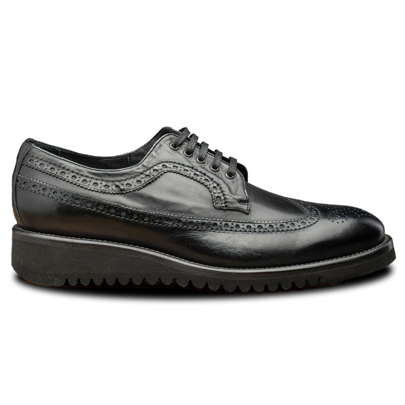 Calzoleria Toscana Q400 Agos Wingtip Shoes Black