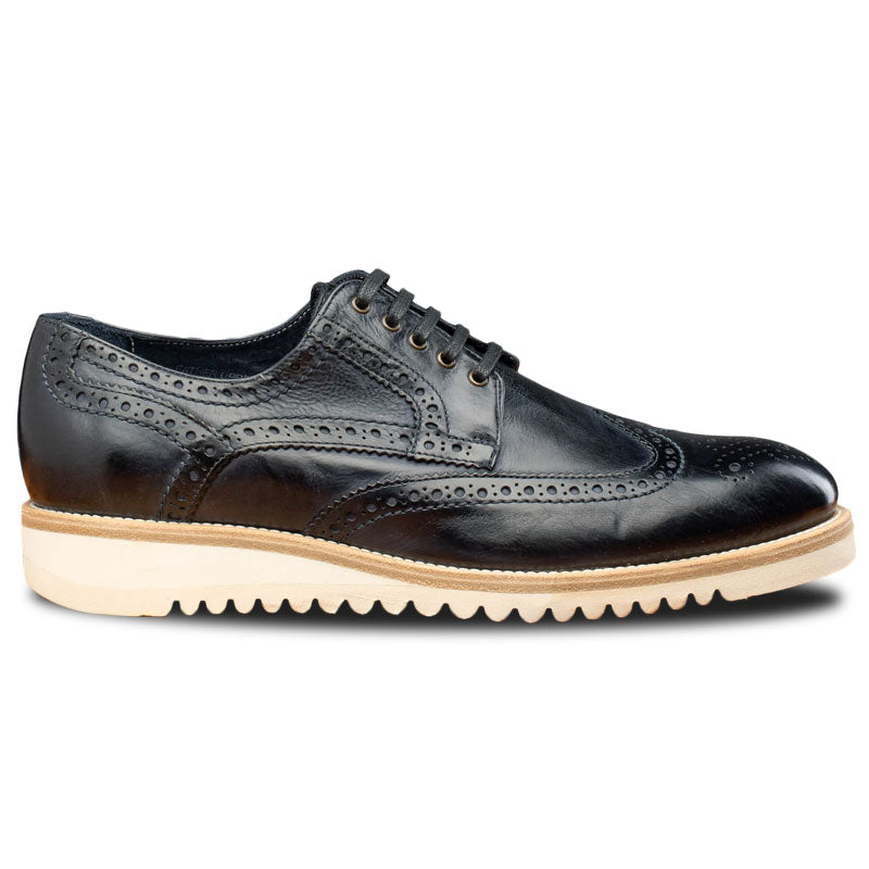 Calzoleria Toscana Q399 Agos Wingtip Shoes Blue