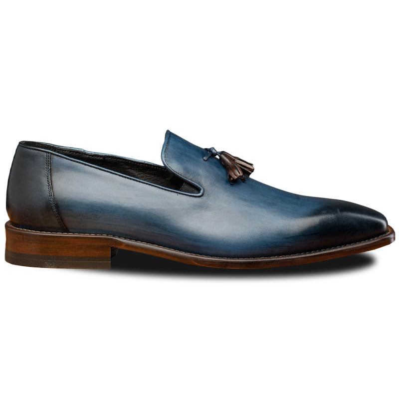 Calzoleria Toscana Z993 David Tassel Loafers Ocean Blue