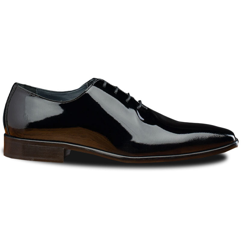 Calzoleria Toscana 4870 Patent Leather Oxfords Dark Blue