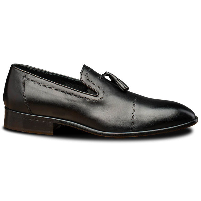 Calzoleria Toscana H614 Tassel Loafers Black