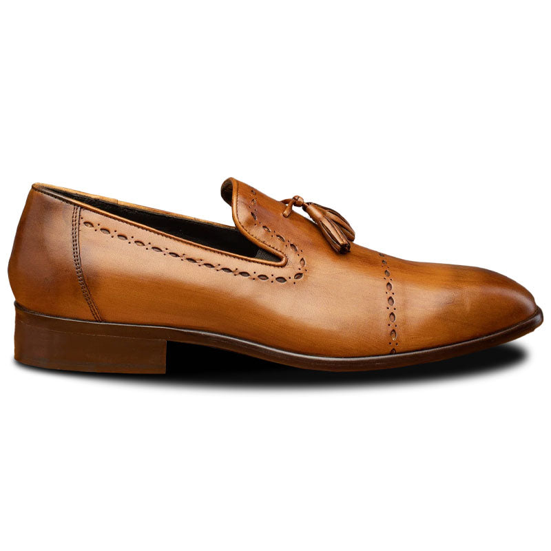 Calzoleria Toscana H614 Tassel Loafers Chestnut