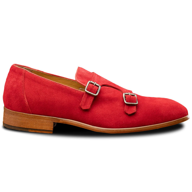 Calzoleria Toscana Z893 Double Monk Strap Shoes Red
