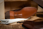Calzoleria Toscana Z624 Python Shoes Brown