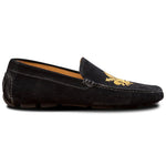 Calzoleria Toscana 5303 Venetian Suede Driving Loafers Black