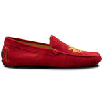 Calzoleria Toscana 5303 Venetian Suede Driving Loafers Red