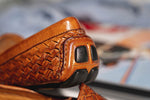 Calzoleria Toscana E945 Rendo Woven Drivers Brick