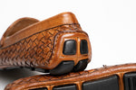 Calzoleria Toscana E945 Rendo Woven Drivers Brick