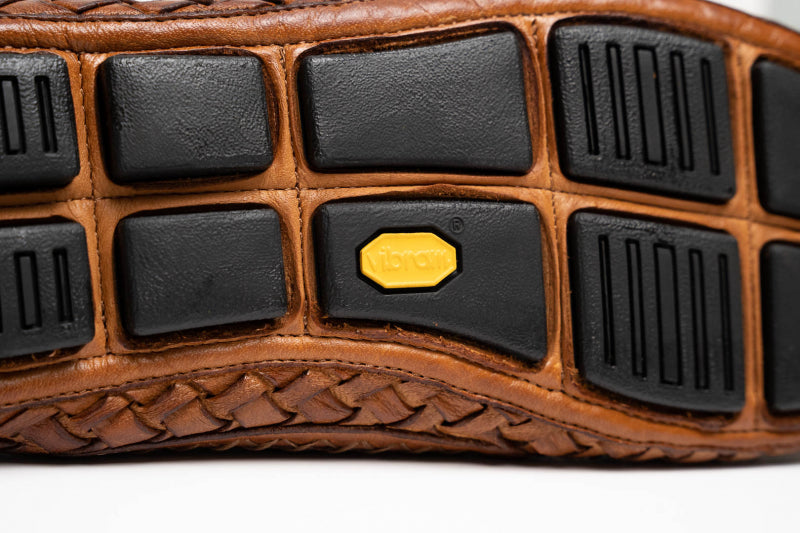 Calzoleria Toscana E945 Rendo Woven Drivers Brick