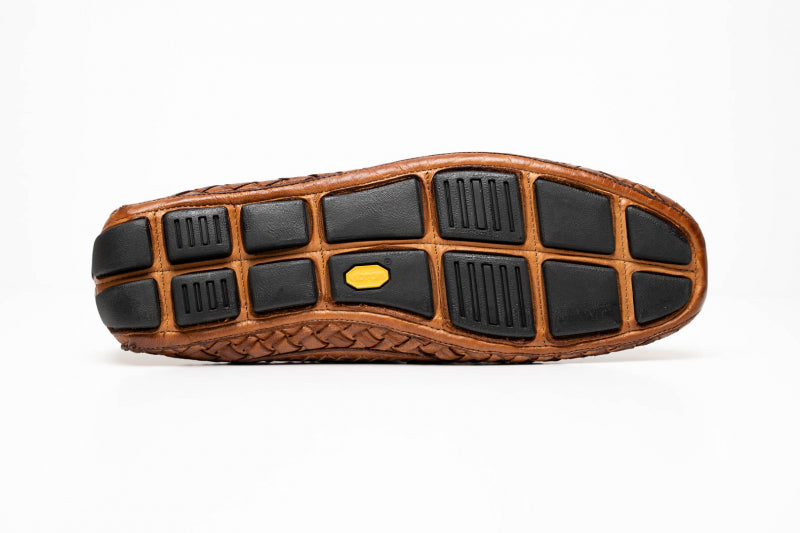 Calzoleria Toscana E945 Rendo Woven Drivers Brick