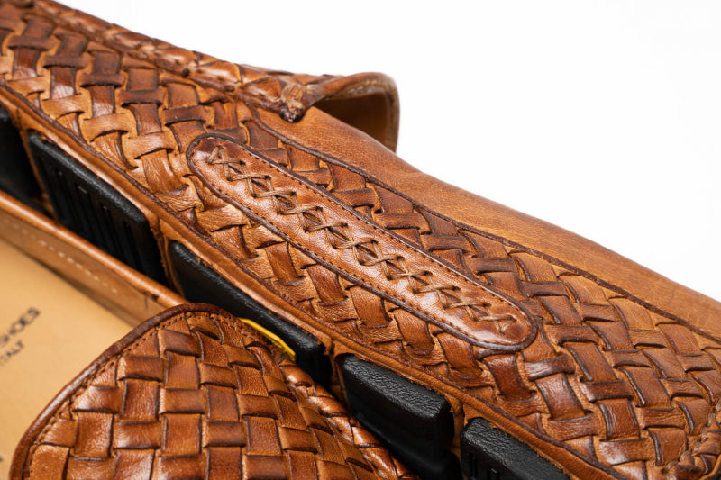 Calzoleria Toscana E945 Rendo Woven Drivers Brick